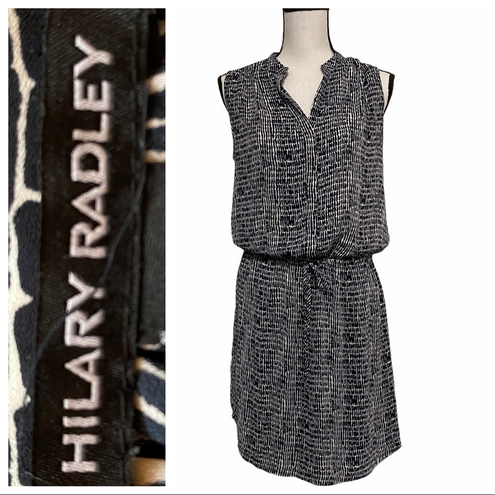 Hilary Radley Navy/white Short Tie Dress Size 2